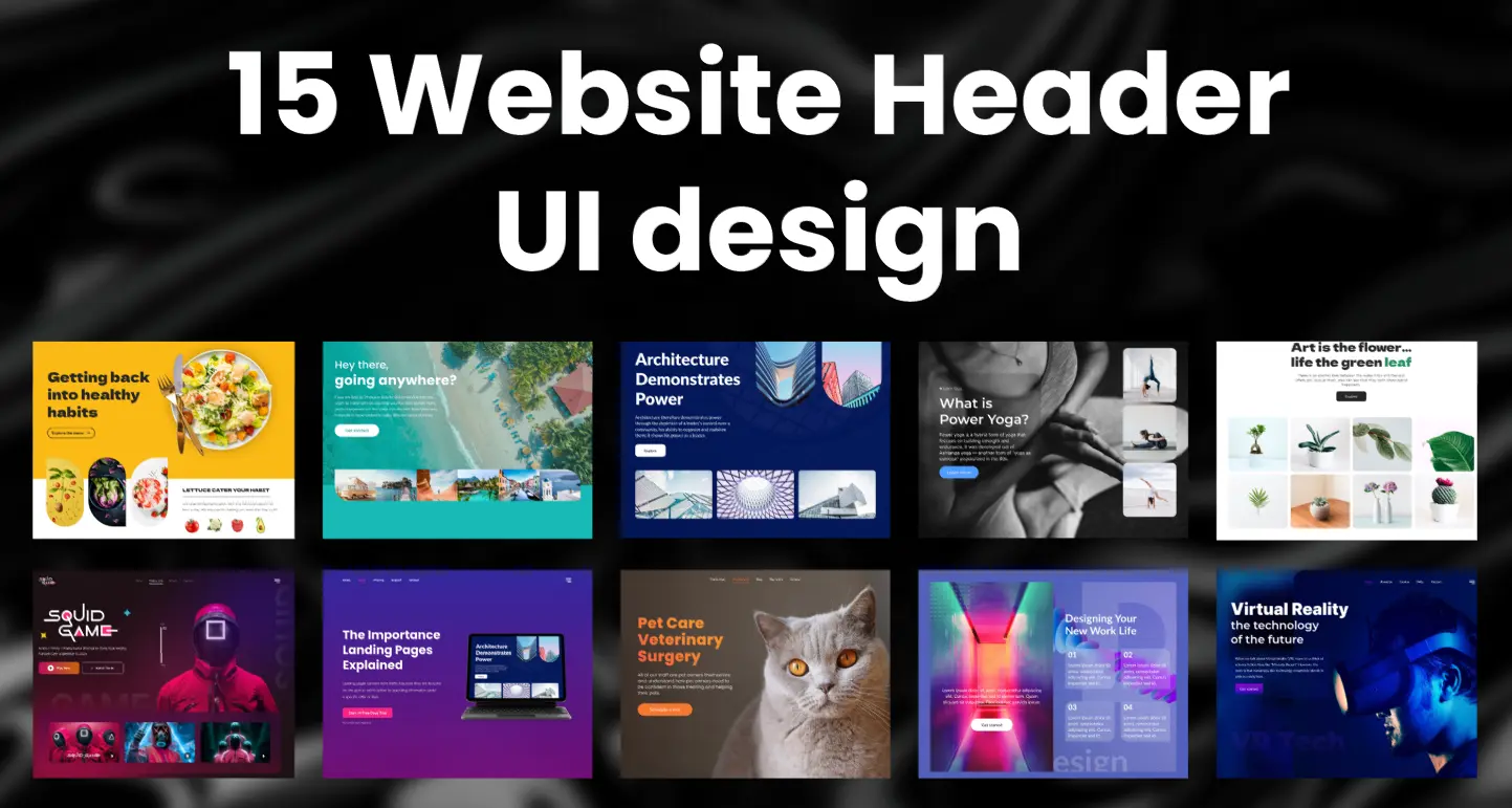 Website Header UI Design